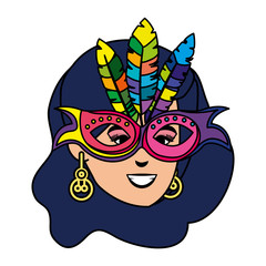 beautiful brazilian garota head character