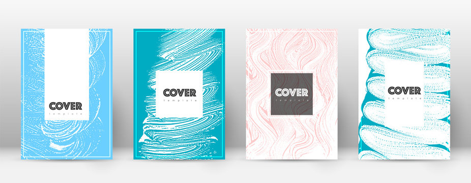 Cover page design template. Hipster brochure layou