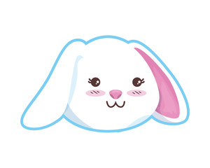 cute rabbit head character