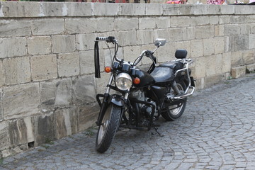 Fototapeta na wymiar scooter on the street
