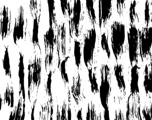 Brush grunge pattern. White and black vector.