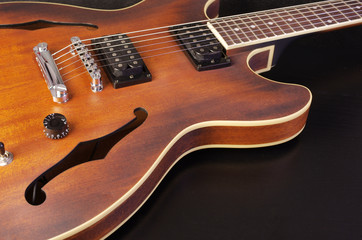 Obraz na płótnie Canvas Electric guitar Close-up
