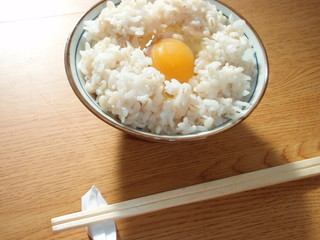 いただきます ～ 卵かけ麦ごはん