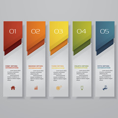 Design clean number banners template. Vector.  EPS 10.