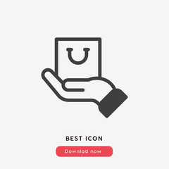 online shopping icon vector symbol
