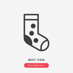socks icon vector symbol