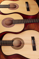 Obraz na płótnie Canvas Three Acoustic Guitars