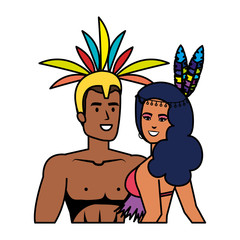 brazilian dancers couple characters