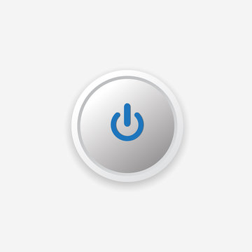 Vector illustration of power button