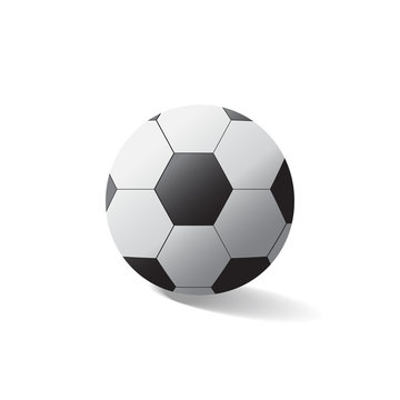 Vector soccer ball isolated on white background