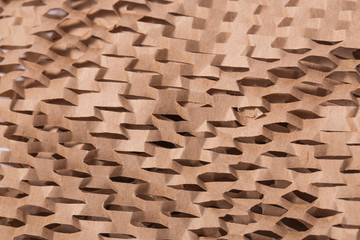 Hexagons(honeycomb) pattern paper. Brown geometric texture and background.