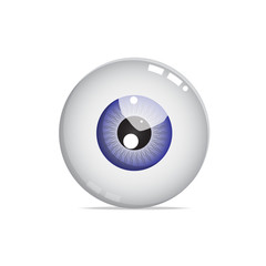 Nice blue eye ball vector