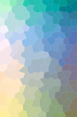 Fototapeta na wymiar Illustration of abstract Blue, Brown And Green Middle Size Hexagon Vertical background.