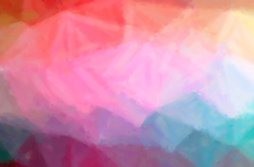 Fototapeta na wymiar Abstract illustration of pink Dry Brush Oil Paint background