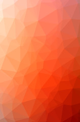 Illustration of abstract Red vertical low poly background. Beautiful polygon design pattern.