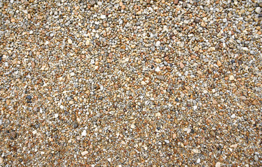Texture of little rocks in many shades,Pebble Stone background,top view