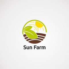 green ecology logo with leaf and sun