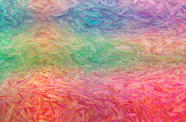 Abstract illustration of blue, green, red Large Color Variation Oil Paint background