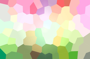 Abstract illustration of green, yellow Big Hexagon background