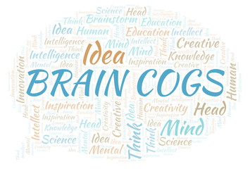 Brain Cogs word cloud.