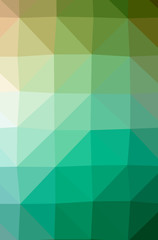 Illustration of abstract Green, Yellow vertical low poly background. Beautiful polygon design pattern.