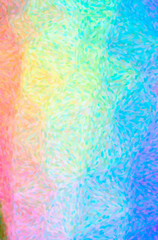 Abstract illustration of blue, green, yellow Impressionist Pointlilism background