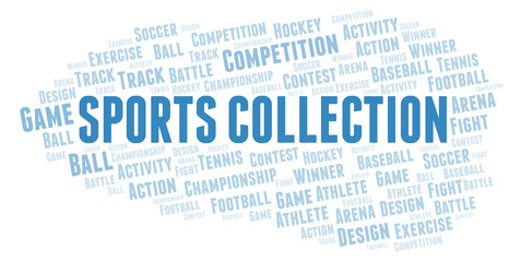 Fototapeta premium Sports Collection word cloud.