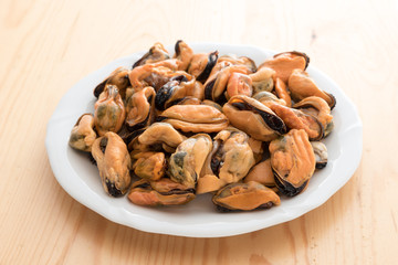 Tasty mussels without hood