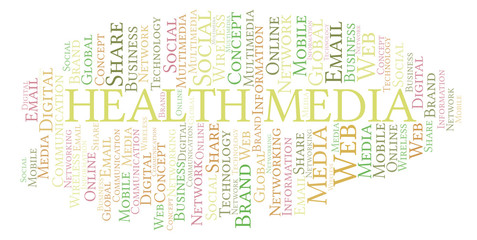 Health Media word cloud.
