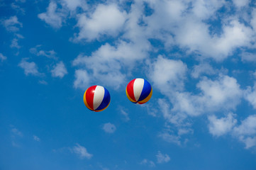 hot air balloons in the sky