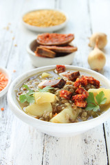 Linsensuppe Linseneintopf
