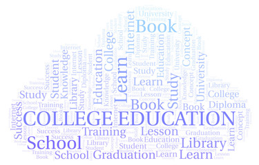 College Education word cloud.