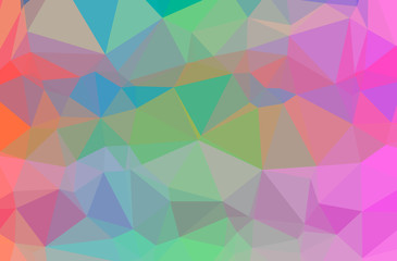 Obraz premium Illustration of abstract Green, Purple horizontal low poly background. Beautiful polygon design pattern.