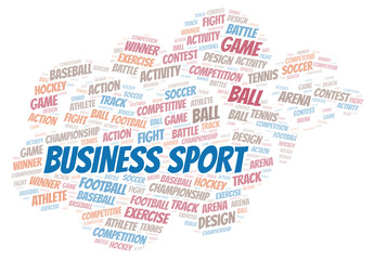 Business Sport word cloud.