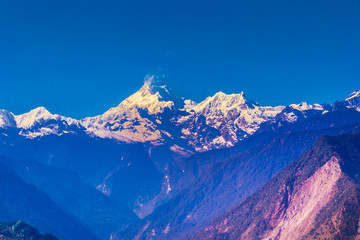 Mount Kanchenjunga from a distance 