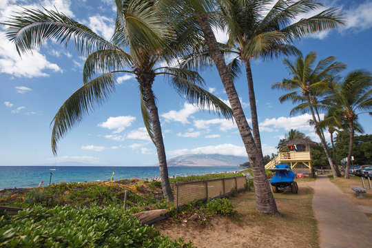 The picturesque Charley Young Beach in Kihei, Maui 