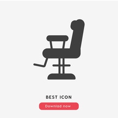 barbershop chair icon vector