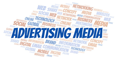 Advertising Media word cloud.