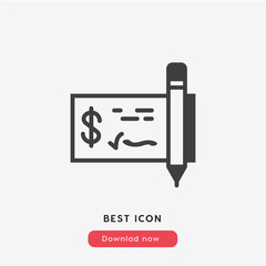 money check icon vector