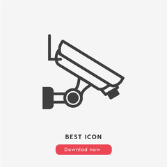 security camera icon vector 