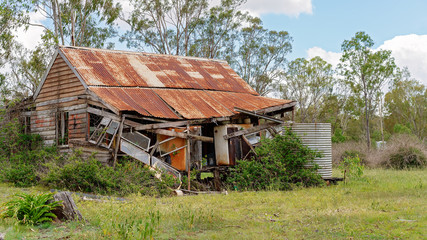 Old Abandoned Crumbling Shack