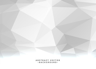 Fototapeta premium white low poly geometric background