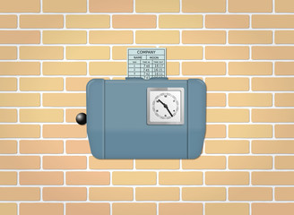 Inserted paper card into time recording machine