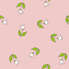 Seamless pattern for Women's Day. Vector