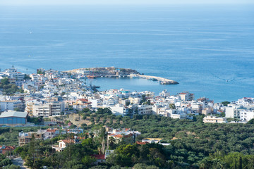 Fototapeta na wymiar a sea port on the island of Crete