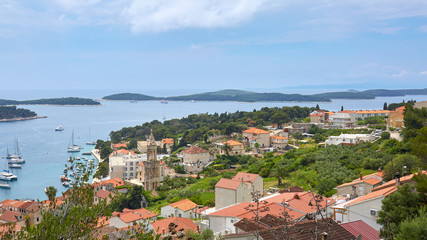 Naklejka na ściany i meble view of the city of croatia