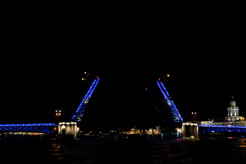 Fototapeta na wymiar Night bridge