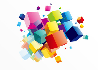 立方体　イメージ　デザイン