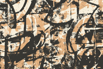 Abstract Graffiti Background. Grunge Halftone Textures. Vector illustration.
