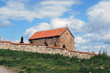Fototapeta na wymiar The ancient Samtsevrisi monastery in Georgia
